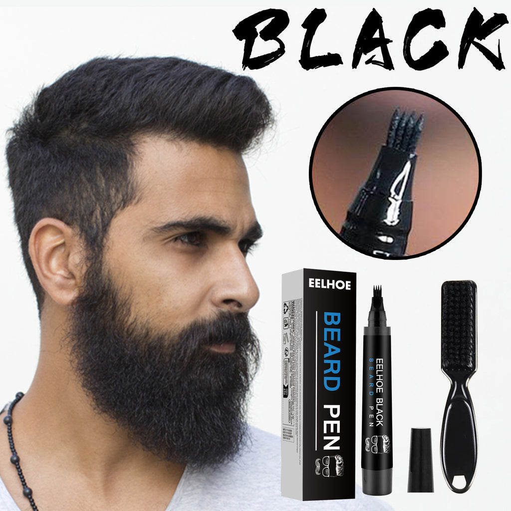 EELHOE Beard Filler Pen Kit – Waterproof & Sweat-Resistant Beard Defining Pencil