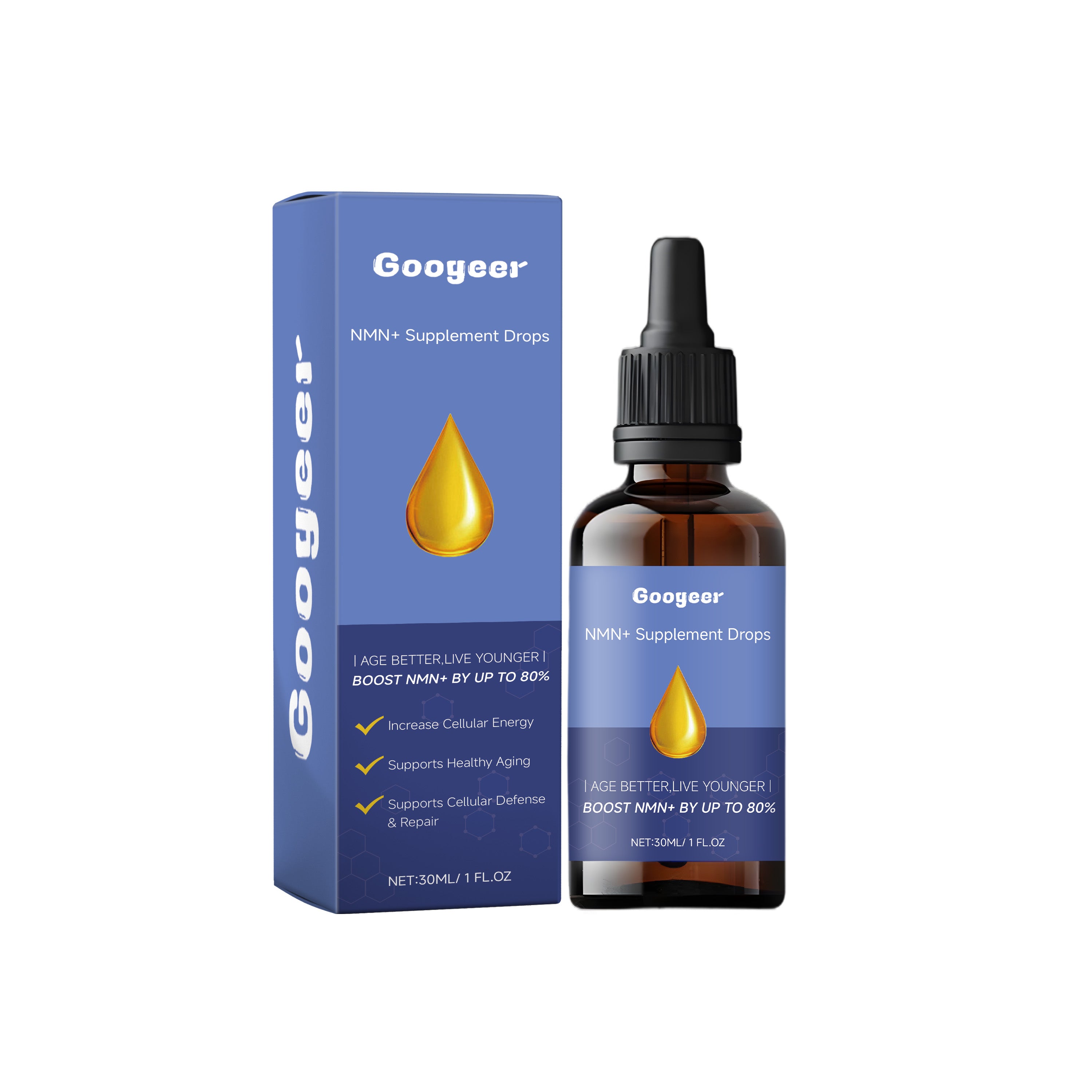Googeer 膳食补充滴剂 补充身体能量减少细纹修护肌肤弹性紧致嫩肤