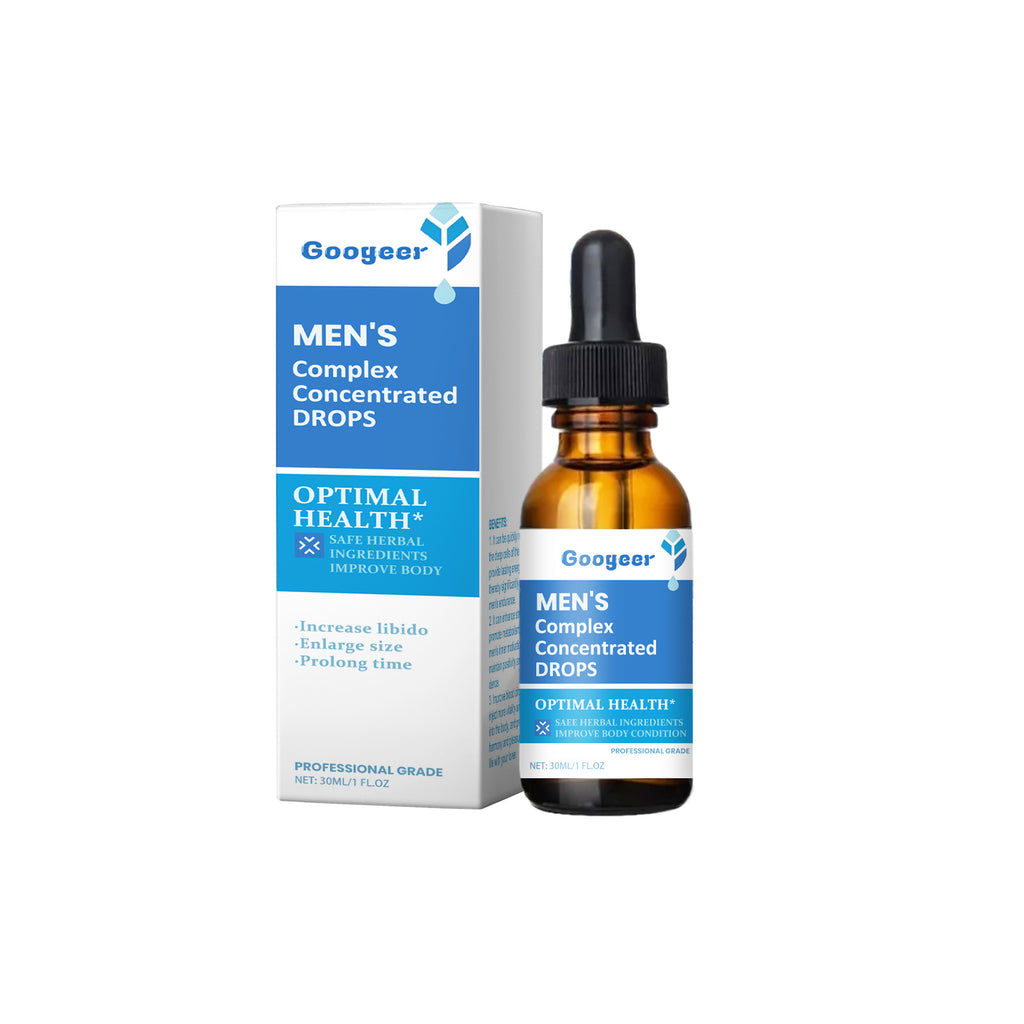 GOOGEER Men's Vitality Concentrated Drops - Herbal Extract & Vitamin Metabolic Booster