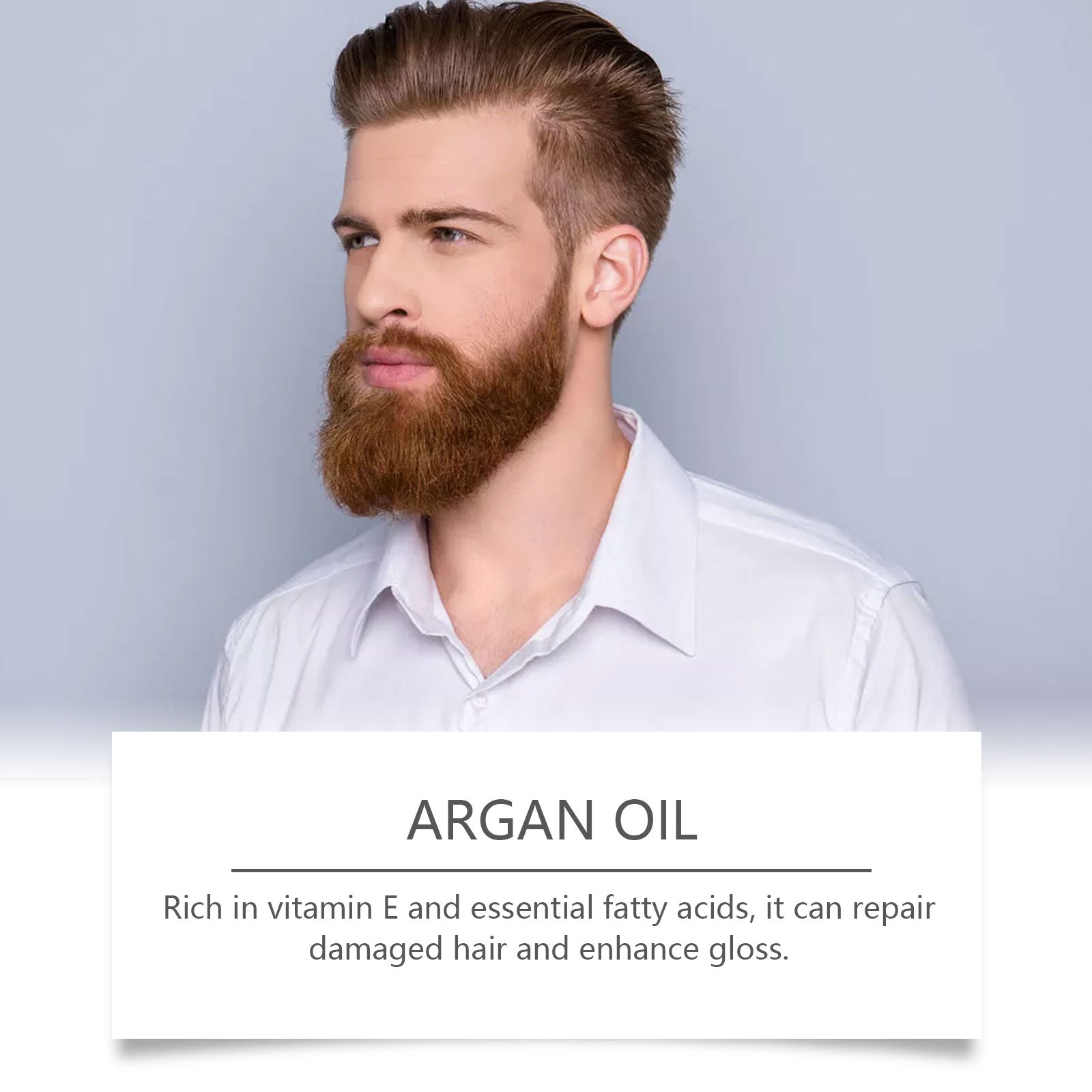 East Moon 3-in-1 Men's Beard Conditioner - Multi-Benefit Cleanser & Hair Softener with Argan Oil (100ml)