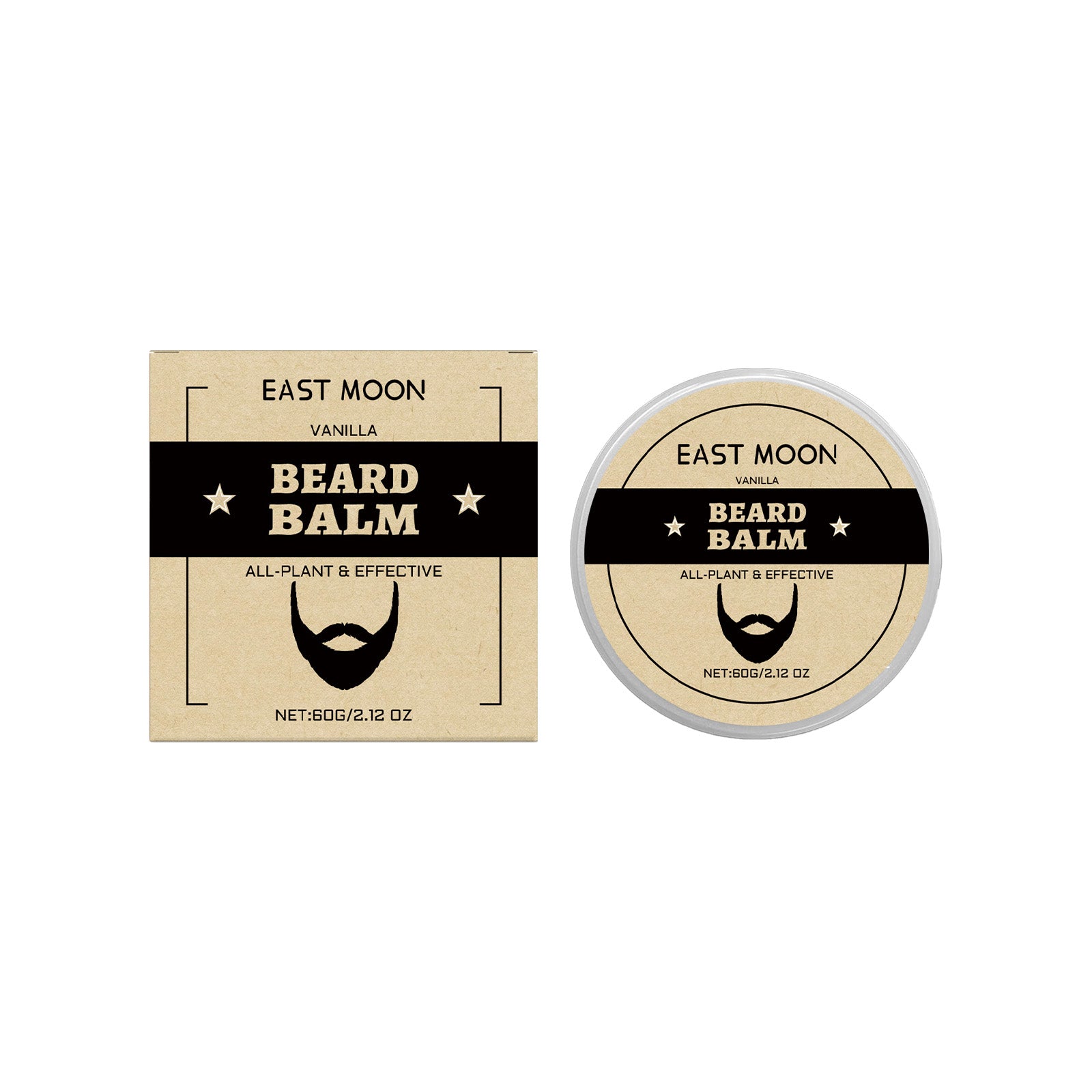 East Moon 男士香草胡须护理膏 滋养胡须保湿柔顺光泽滋润养护膏