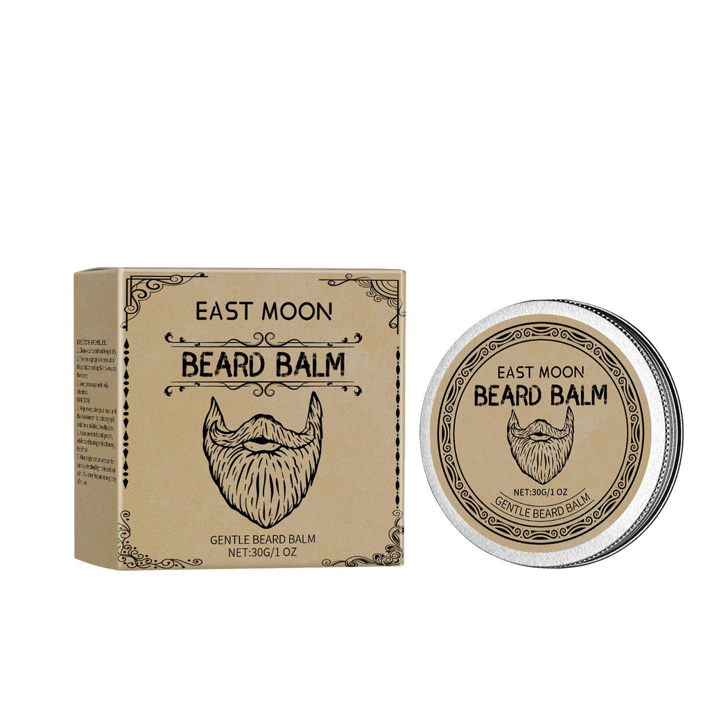 East Moon Cigar Premium Beard Balm - Natural Styling Wax & Deep Conditioner with Beeswax & Rosemary Oil