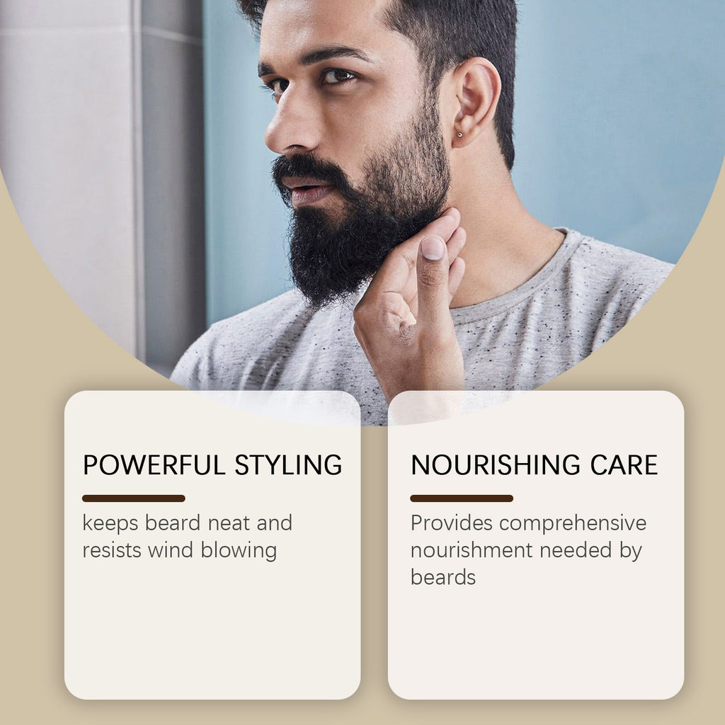 East Moon Cigar Premium Beard Balm - Natural Styling Wax & Deep Conditioner with Beeswax & Rosemary Oil