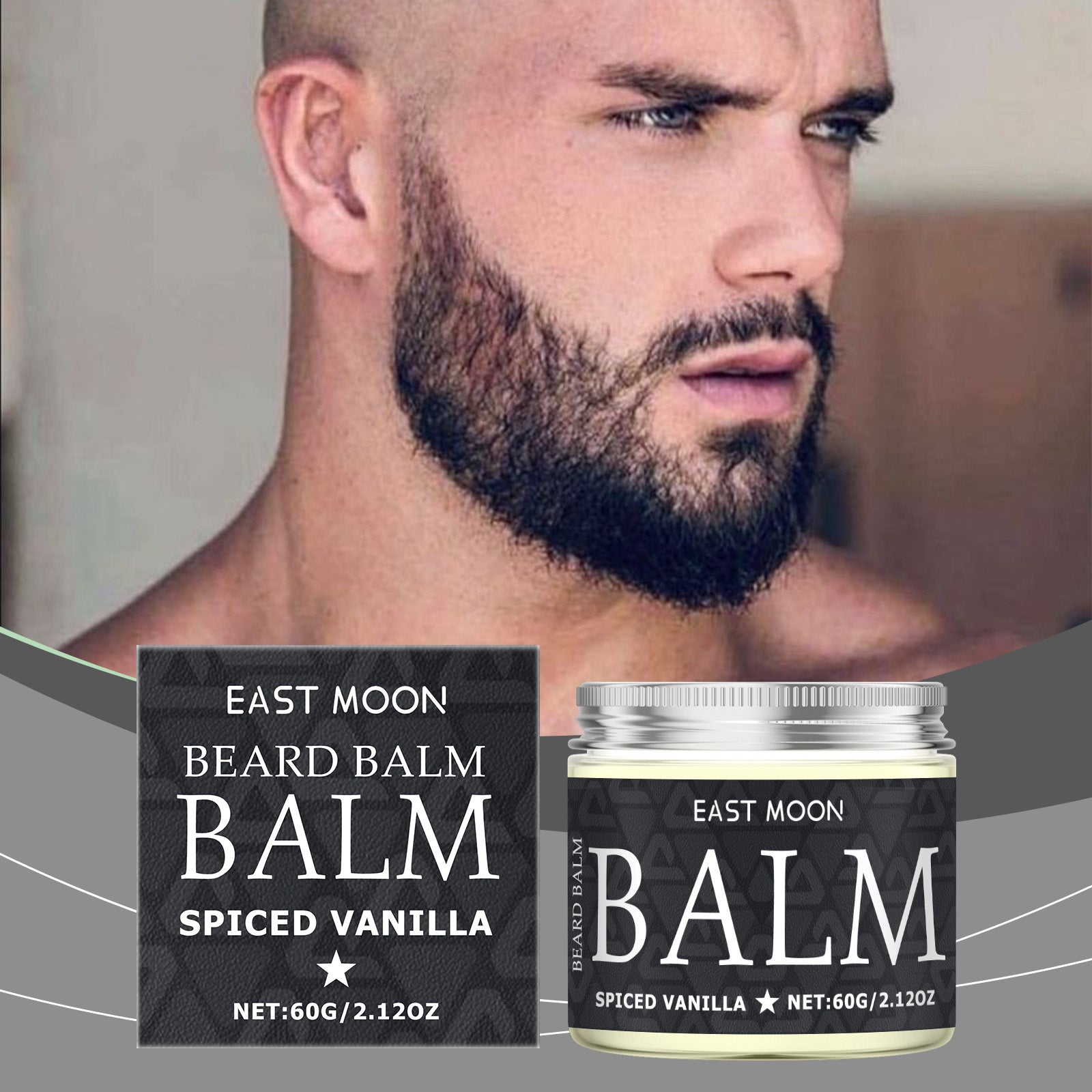 East Moon 香草胡须护理膏 滋养保湿柔顺光泽舒缓滋润温和护理膏