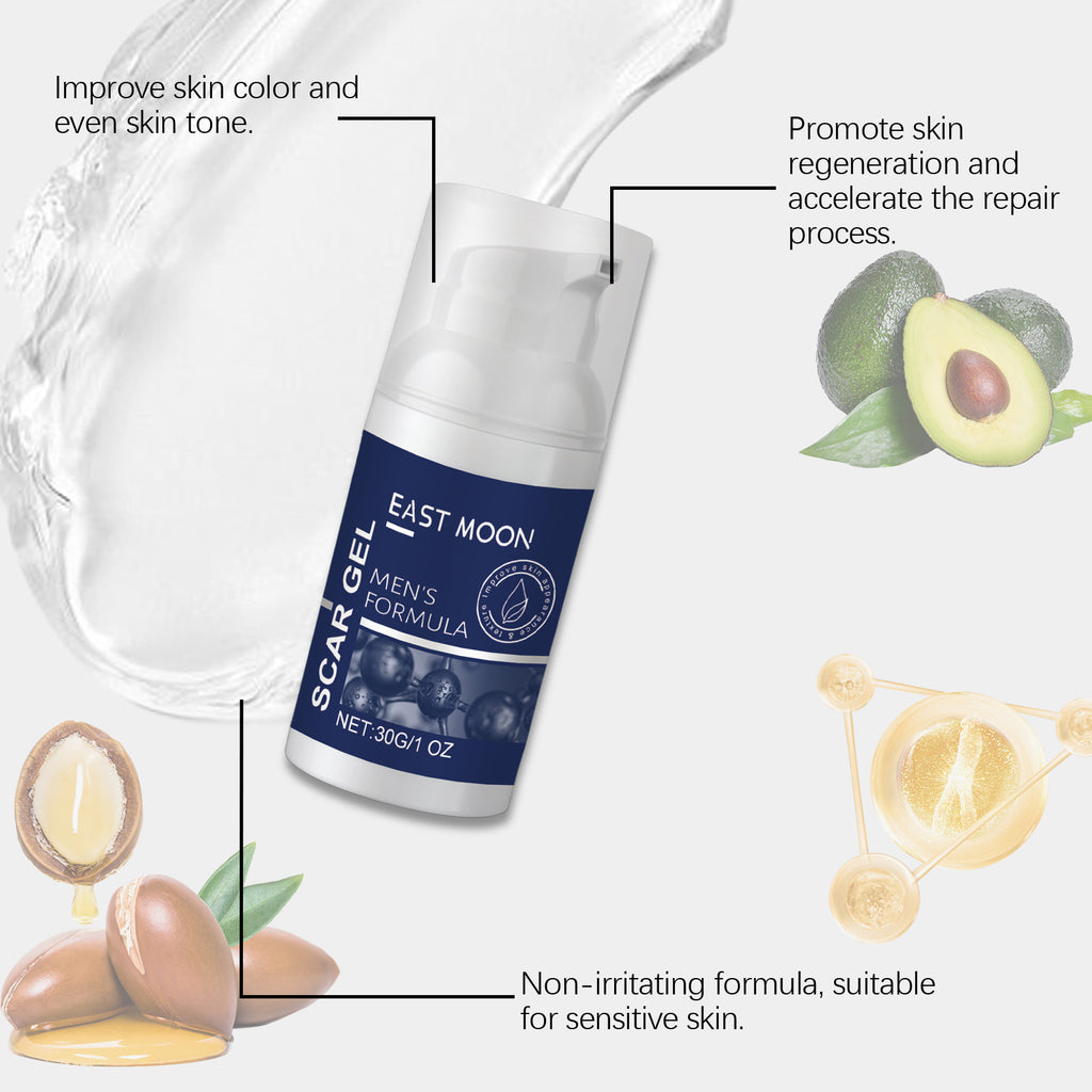 Men's Scar Recovery Gel - Skin Smoothing & Firming Moisturizer