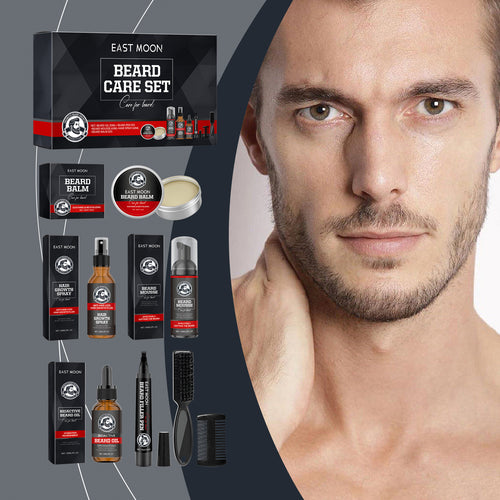 East Moon Men’s Complete Beard Care Kit – Cleanse, Soften, Moisturize & Define