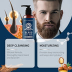 Sandalwood Beard Shampoo - Men's Hydrating Wash for Frizz Control