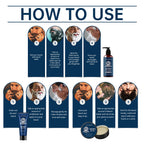 East Moon Sandalwood Beard Care Kit – Cleanse, Soften & Style