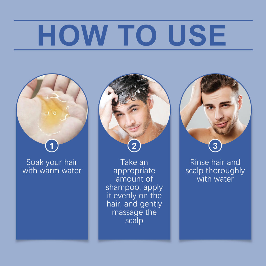 East Moon Men's Deep Cleansing Shampoo - Hydrating & Nourishing Formula with Hyaluronic Acid for Oily Scalp & Strong Hair