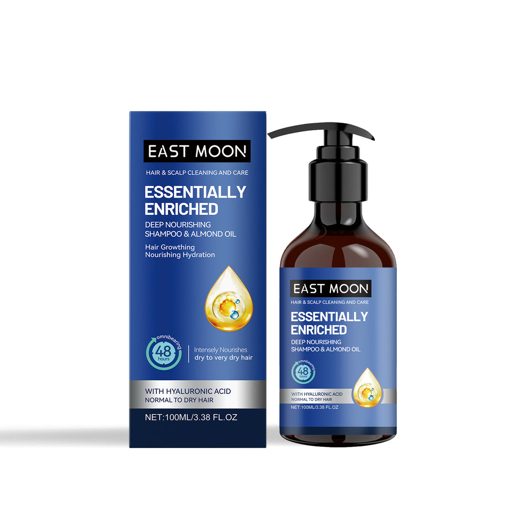 East Moon Men's Deep Cleansing Shampoo - Hydrating & Nourishing Formula with Hyaluronic Acid for Oily Scalp & Strong Hair