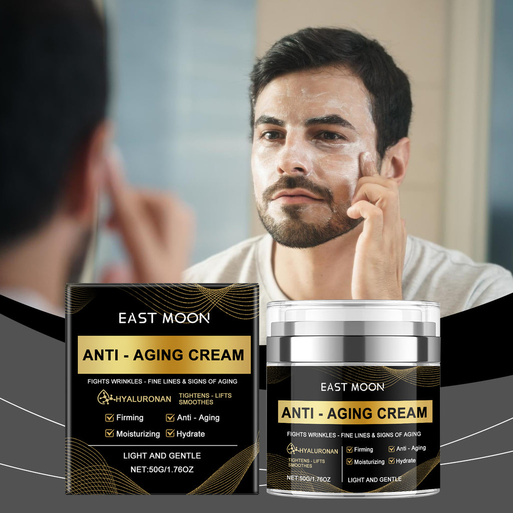 East Moon 男士抗衰老保湿面霜 深层保湿补水温和滋养紧致柔润肌肤