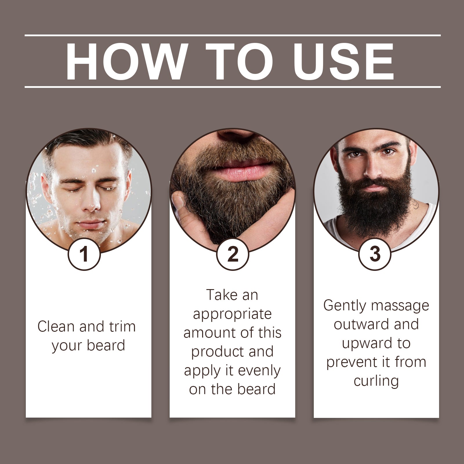 East Moon Men's Premium Beard Oil - Fast-Absorbing Frizz Control & Softener with Almond Oil & Honey (30ml)
