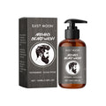 East Moon Eucalyptus Men's Beard Wash - Gentle Cleansing Shampoo for Soft & Anti-Breakage Facial Hair