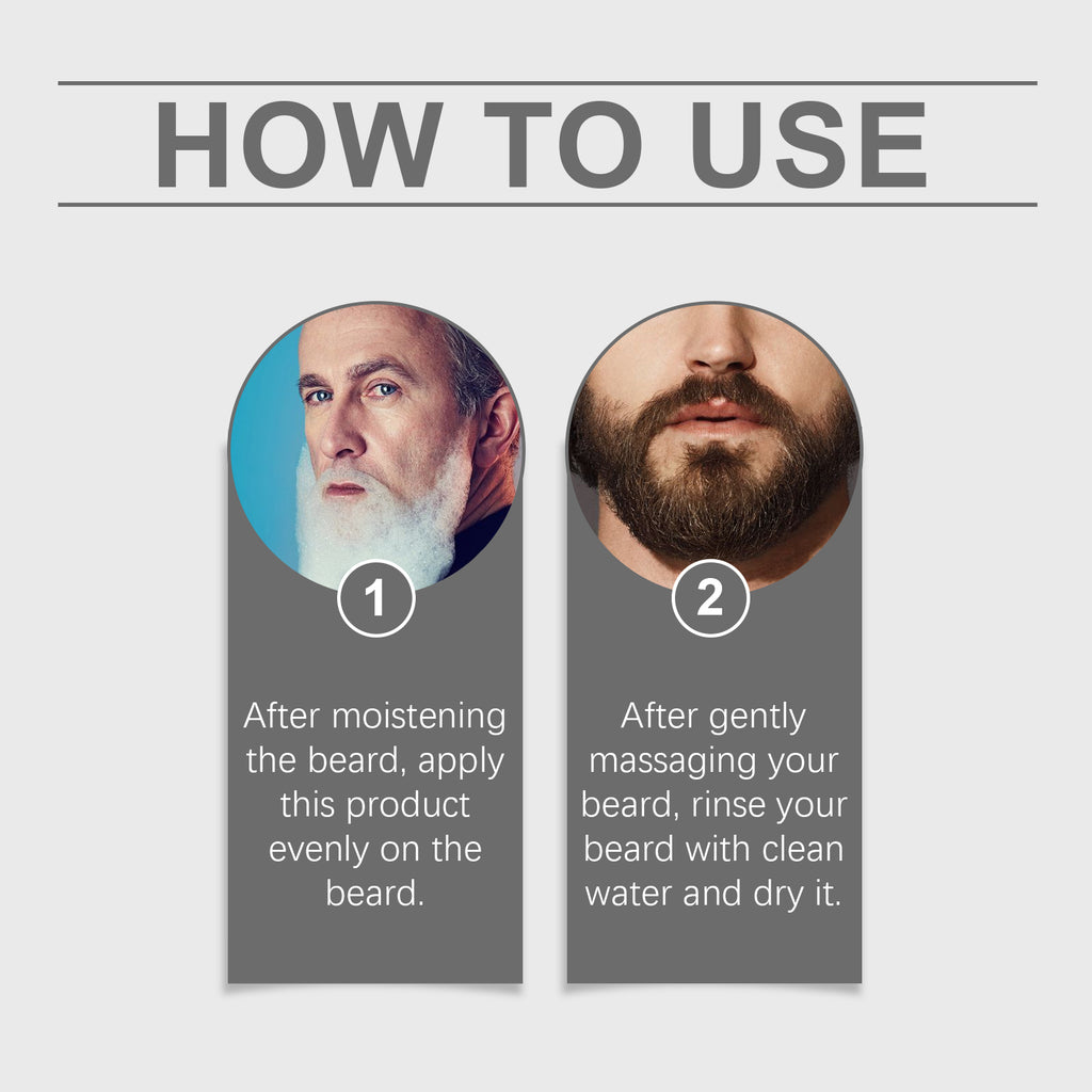 East Moon Eucalyptus Men's Beard Wash - Gentle Cleansing Shampoo for Soft & Anti-Breakage Facial Hair
