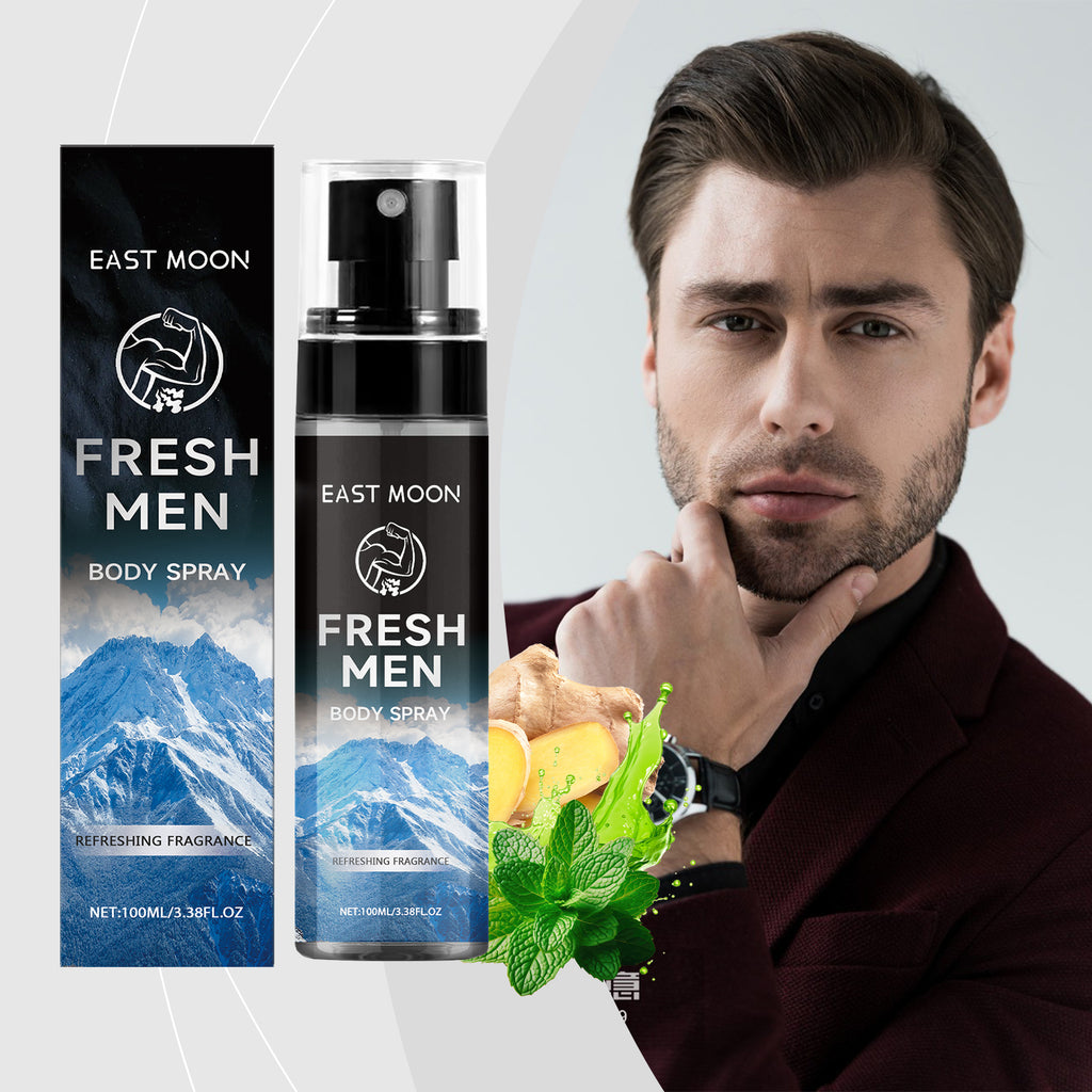 East Moon 男士身体喷雾 身体保湿持久留香便携淡雅魅力清新喷雾