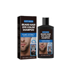 East Moon Men’s Black Beard Color Shampoo – Quick Gray Coverage