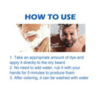 East Moon Men’s Black Beard Color Shampoo – Quick Gray Coverage
