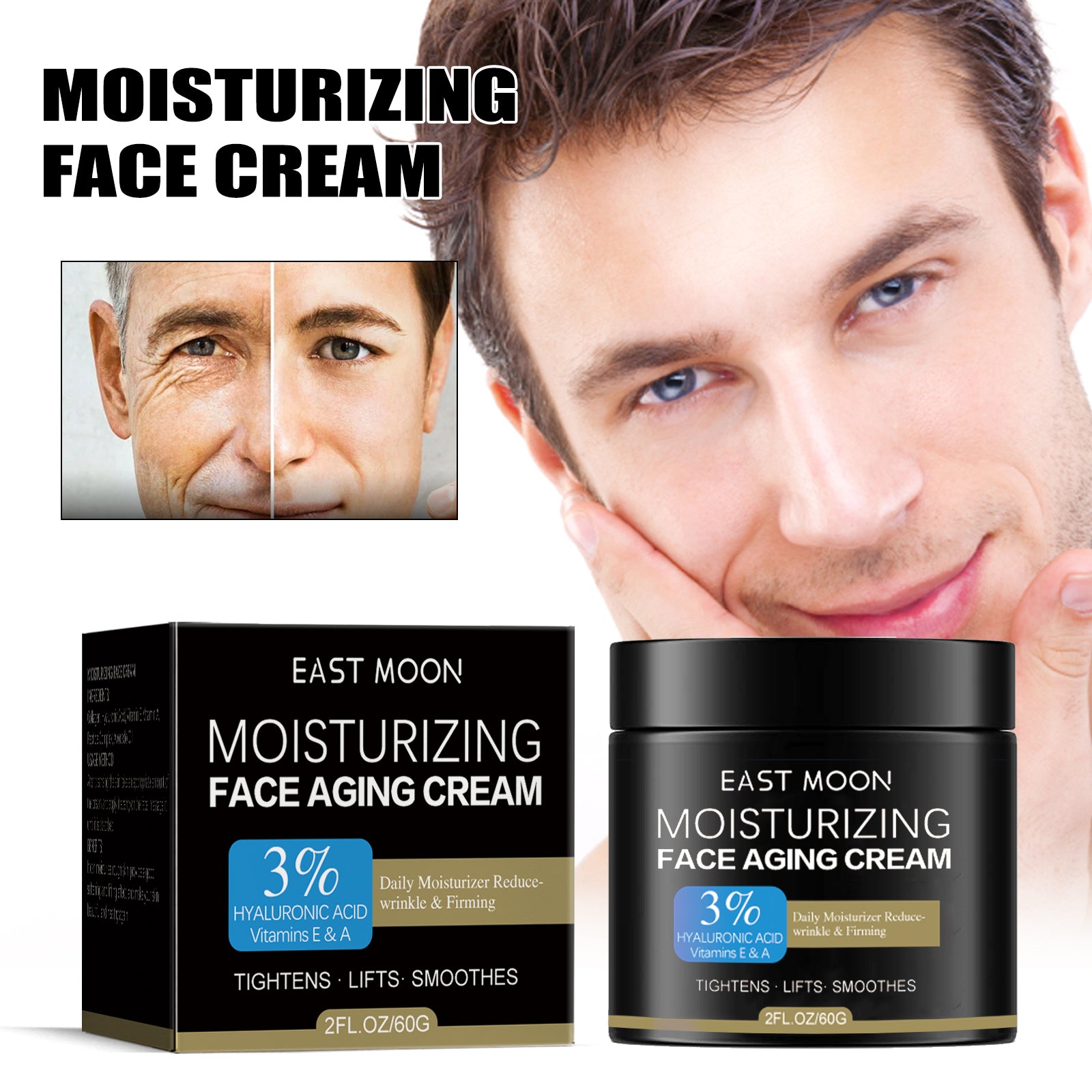 Anti-Aging Men's Cream - Collagen Wrinkle Repair & Hydration