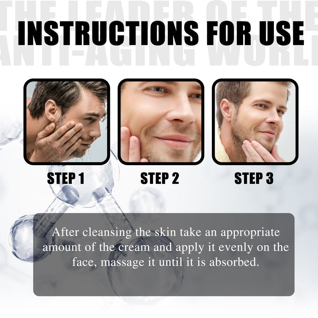 East Moon Men's Anti-Aging Face Cream - Firming & Wrinkle-Reducing Moisturizer with Collagen & Vitamin E