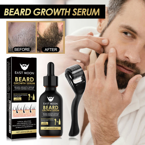 East Moon Men's Beard Care Kit | Growth Essence & Nourishing Oil Set