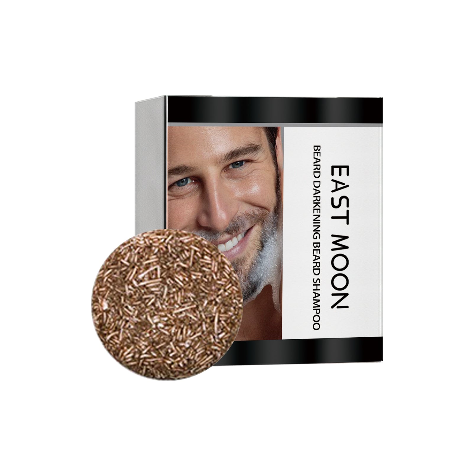 East Moon Polygonum Beard Darkening Soap - Men's Nourishing Cleanser Bars for Thicker & Fuller Facial Hair