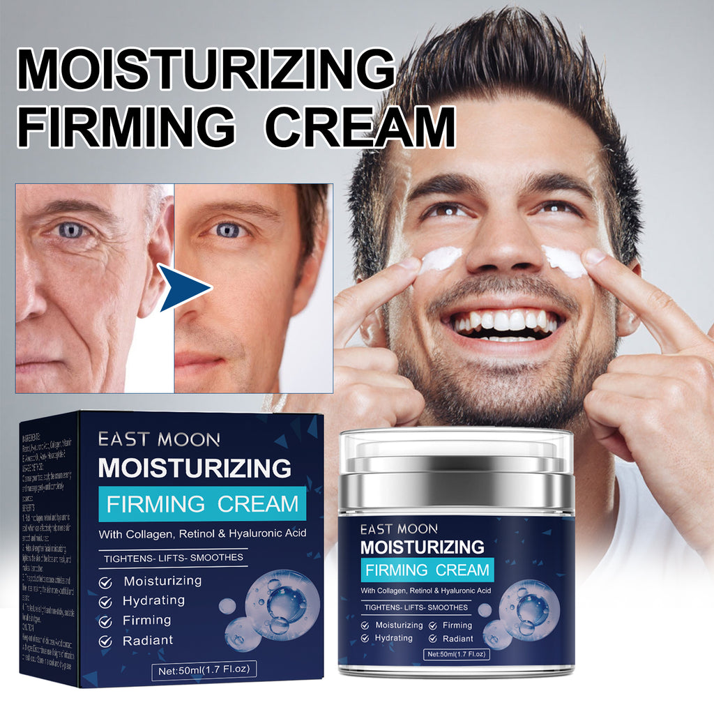 East Moon Men's Retinol Face Cream - Anti-Wrinkle Firming & Lifting Moisturizer with Collagen & Hyaluronic Acid