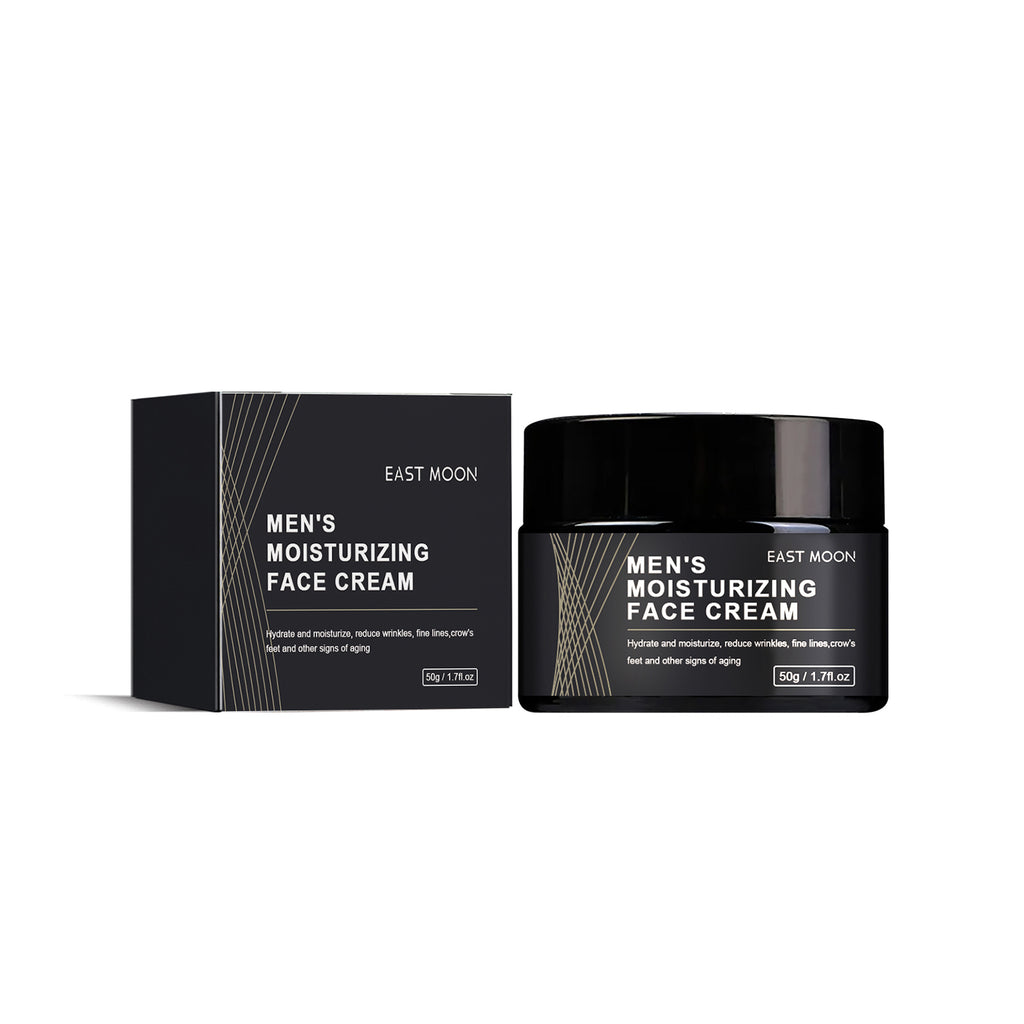 East Moon Men's Anti-Aging Face Cream - Firming & Anti-Wrinkle Moisturizer with Green Tea & Evening Primrose Oil