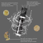 Men's Beard Growth Roller - Rosemary & Ginger Fast Thickening Serum