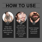 Men's Beard Growth Roller - Rosemary & Ginger Fast Thickening Serum