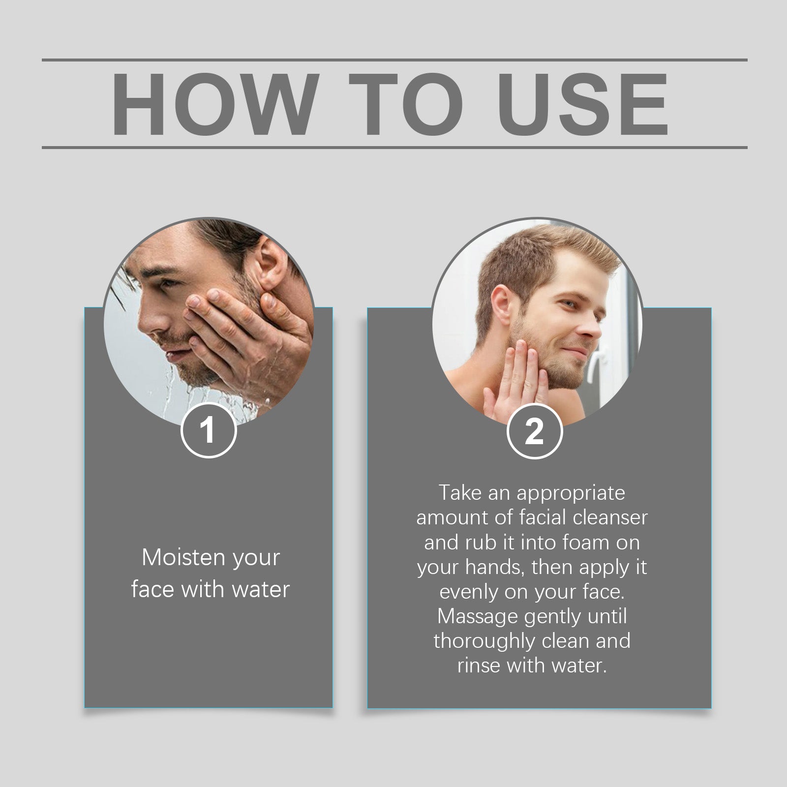 East Moon Men's Hydrating Face Wash - Deep Cleansing & Moisture Lock Foam Cleanser with Aloe Vera & Mint