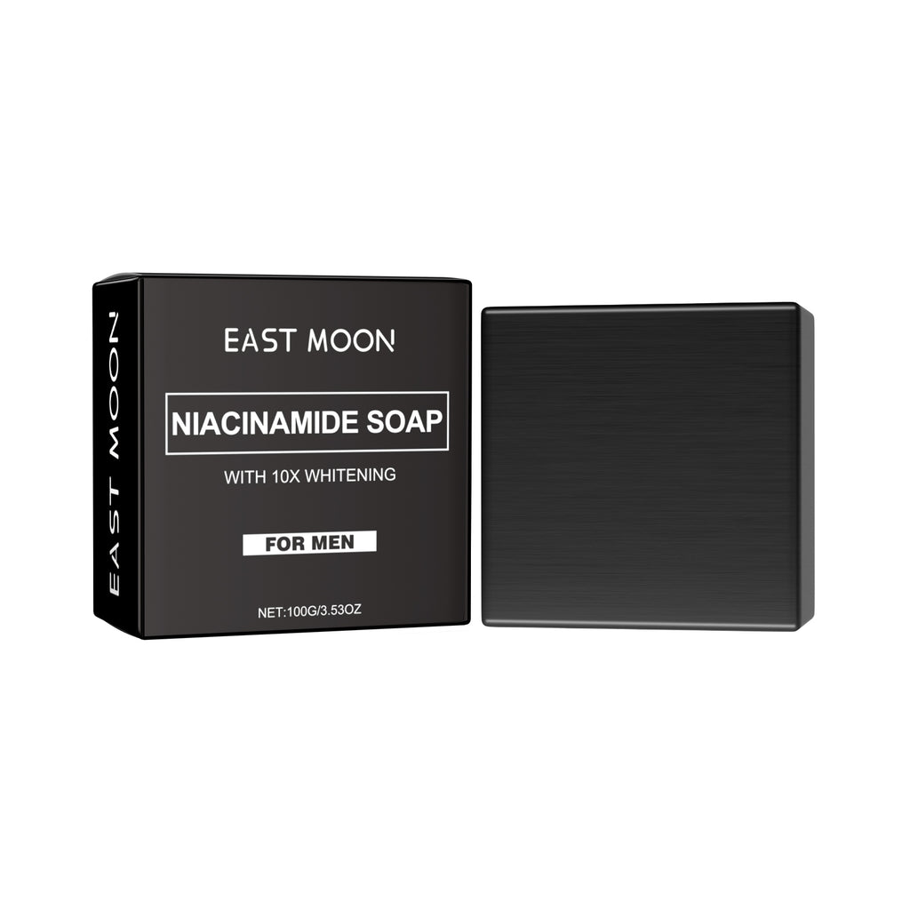 East Moon Men's Acne Control Cleansing Bar - Niacinamide Skin Brightening & Oil-Control Soap for Face & Body
