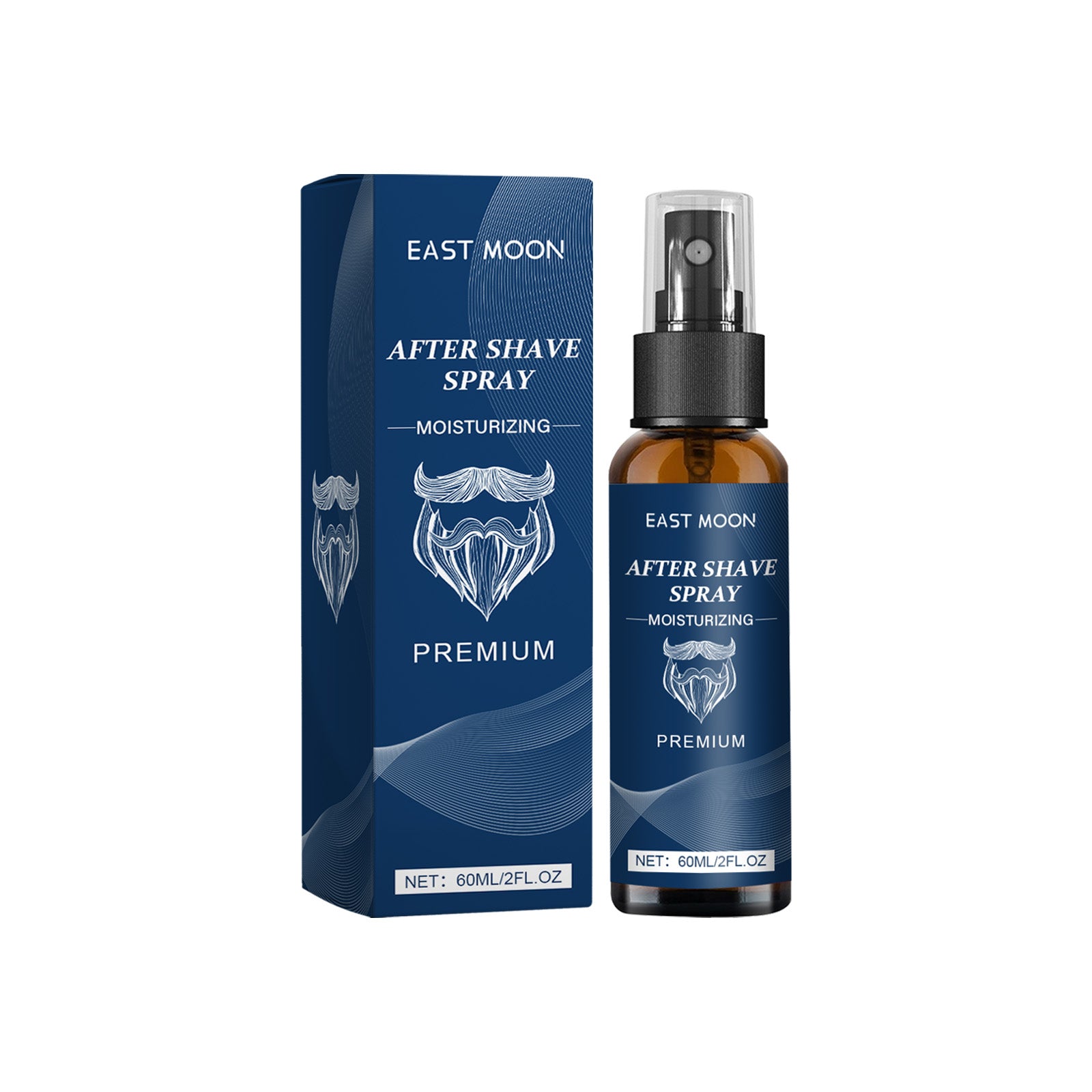East Moon Hydrating Men's Aftershave Spray - Alcohol-Free Razor Burn Relief & Soothing Skin Moisturizer (100ml)