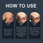 East Moon 3-in-1 Beard Filler Pen Kit – Waterproof Beard Definer