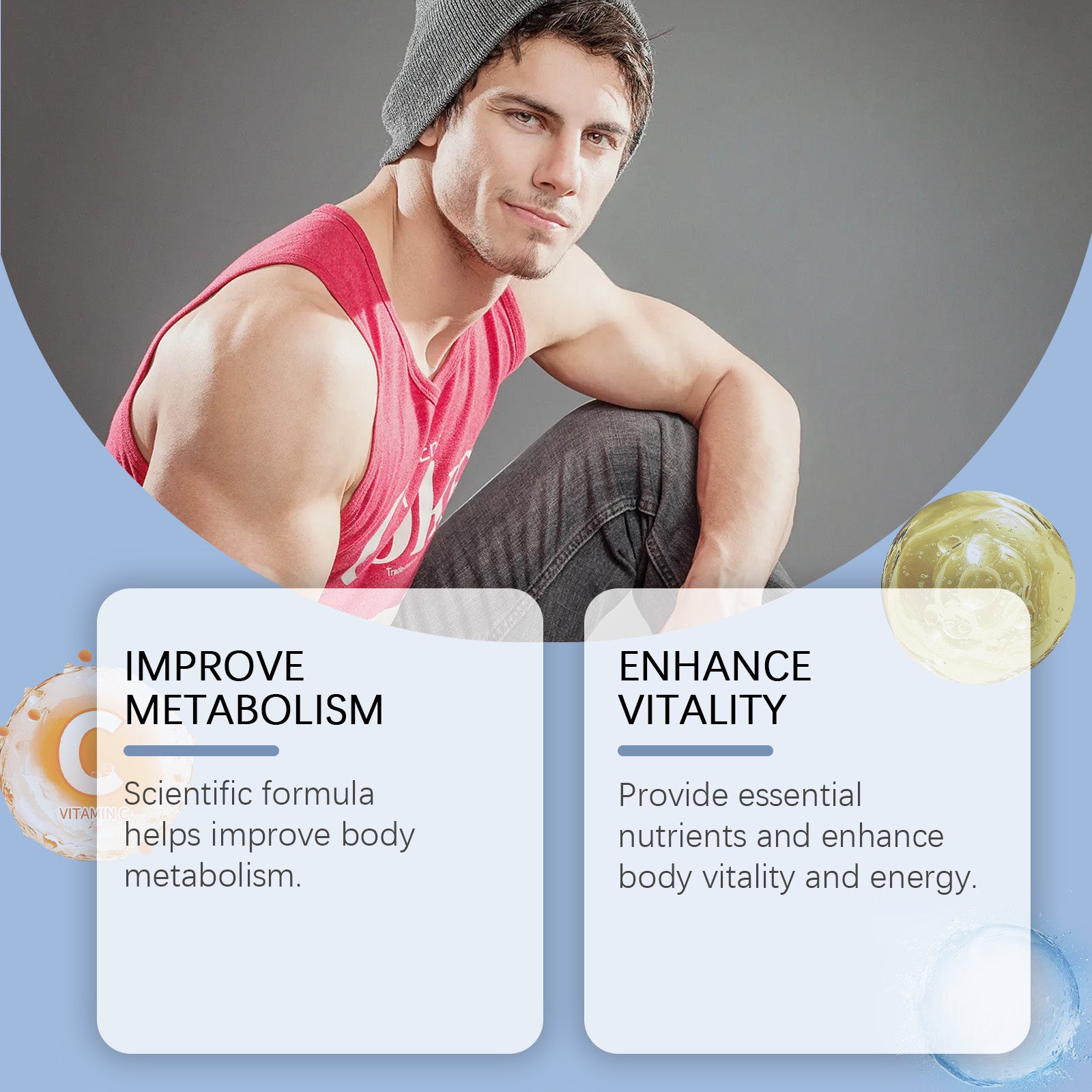 Googeer Metabolism Support Capsules - Daily Energy & Gut Health Supplement