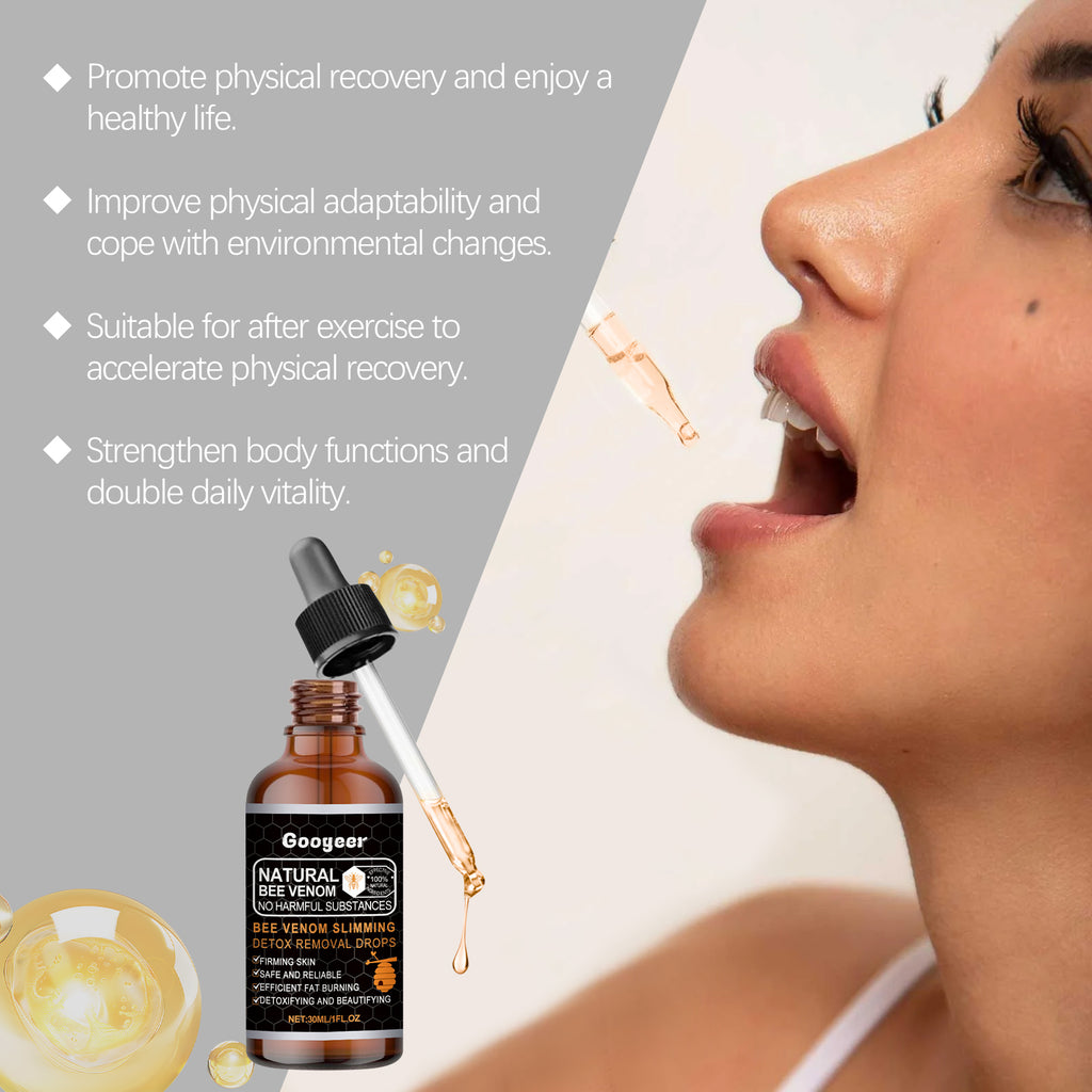 GOOGEER Bee Venom Slimming Drops - B1 & Gluconolactone Infused Metabolic Boosting Serum