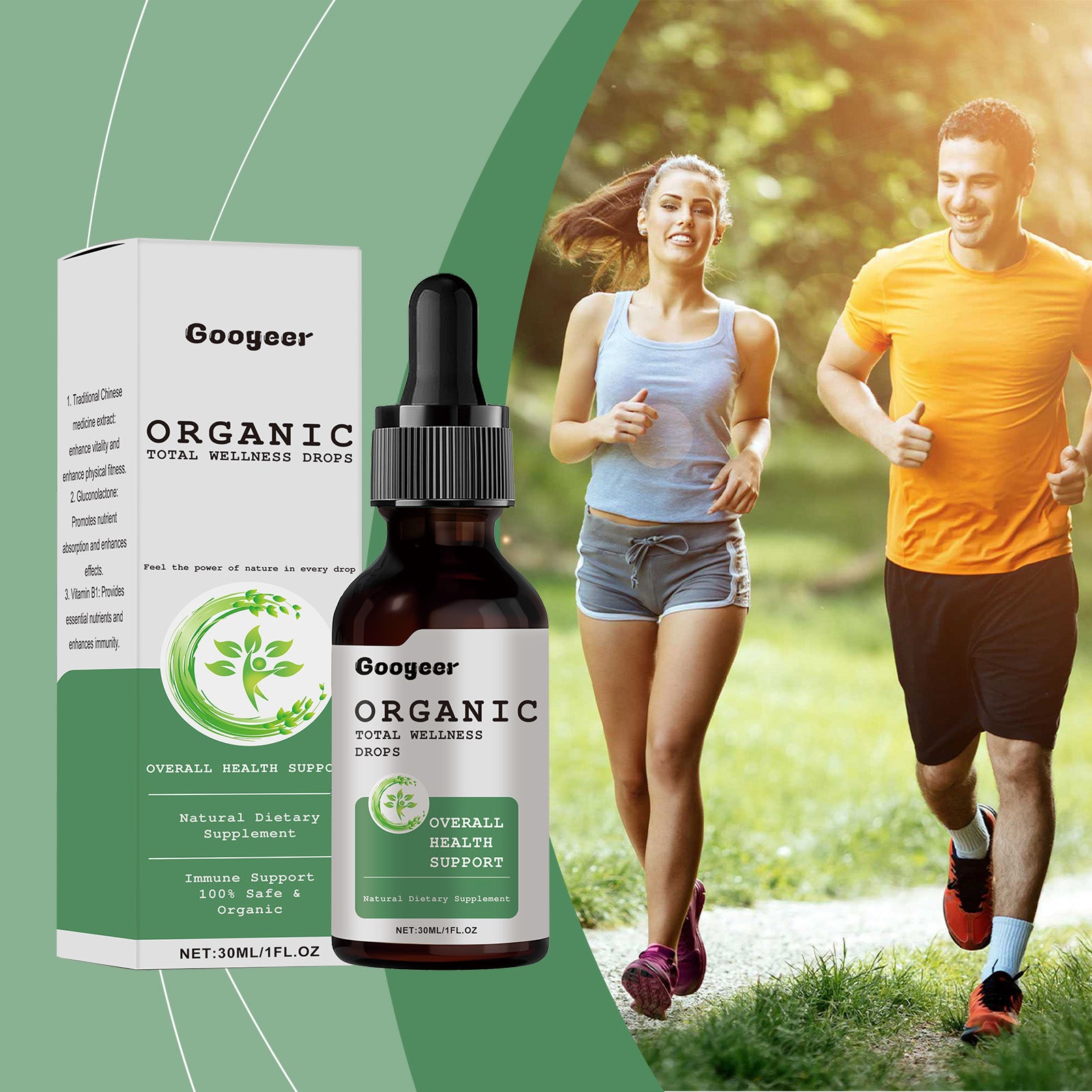 Googeer Premium Daily Wellness Drops - Advanced Nutrient Absorption & Energizing Systemic Support Dietary Supplement (30ml)