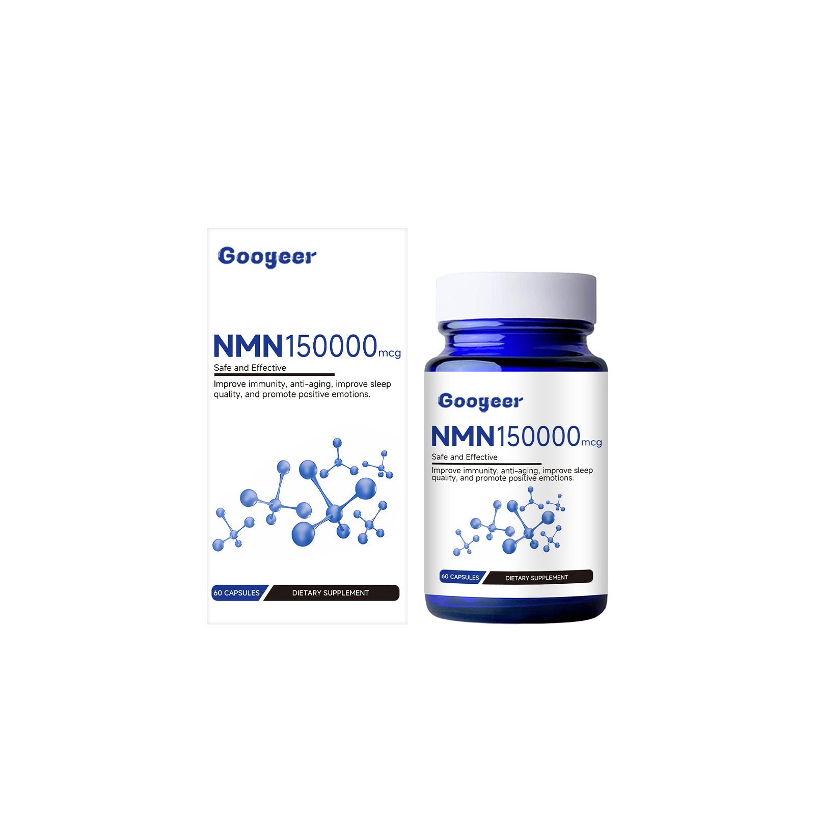 Googeer Daily Immune Capsules - Vitamin C & Dietary Fiber Vitality Supplement