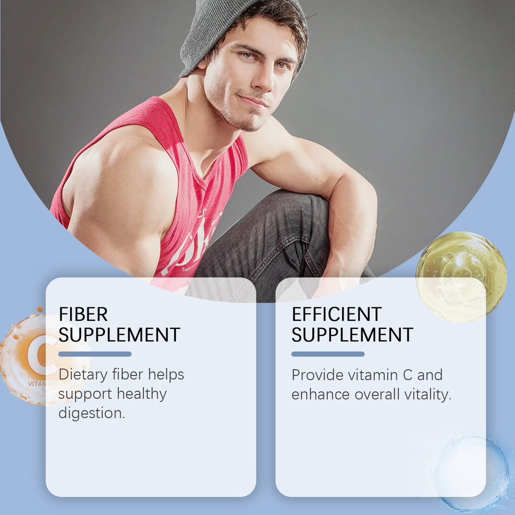 Googeer Daily Immune Capsules - Vitamin C & Dietary Fiber Vitality Supplement