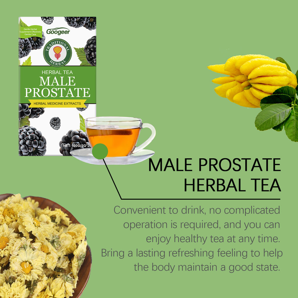 GOOGEER Men's Herbal Vitality Tea - Refreshing Ginseng & Chrysanthemum Daily Wellness Blend