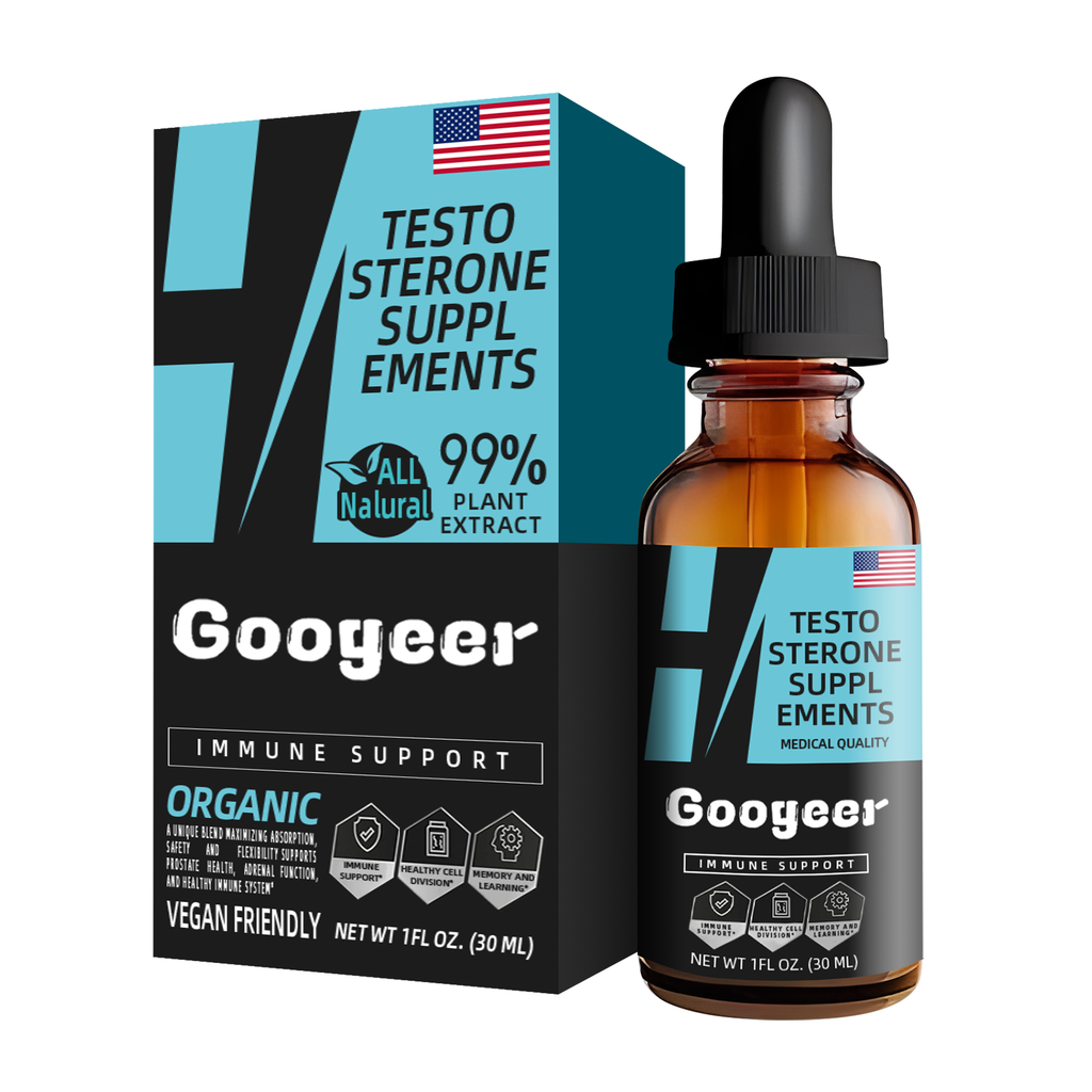 GOOGEER Men's Maca Root Vitality Drops - Epimedium Extract Daily Energy Supplement