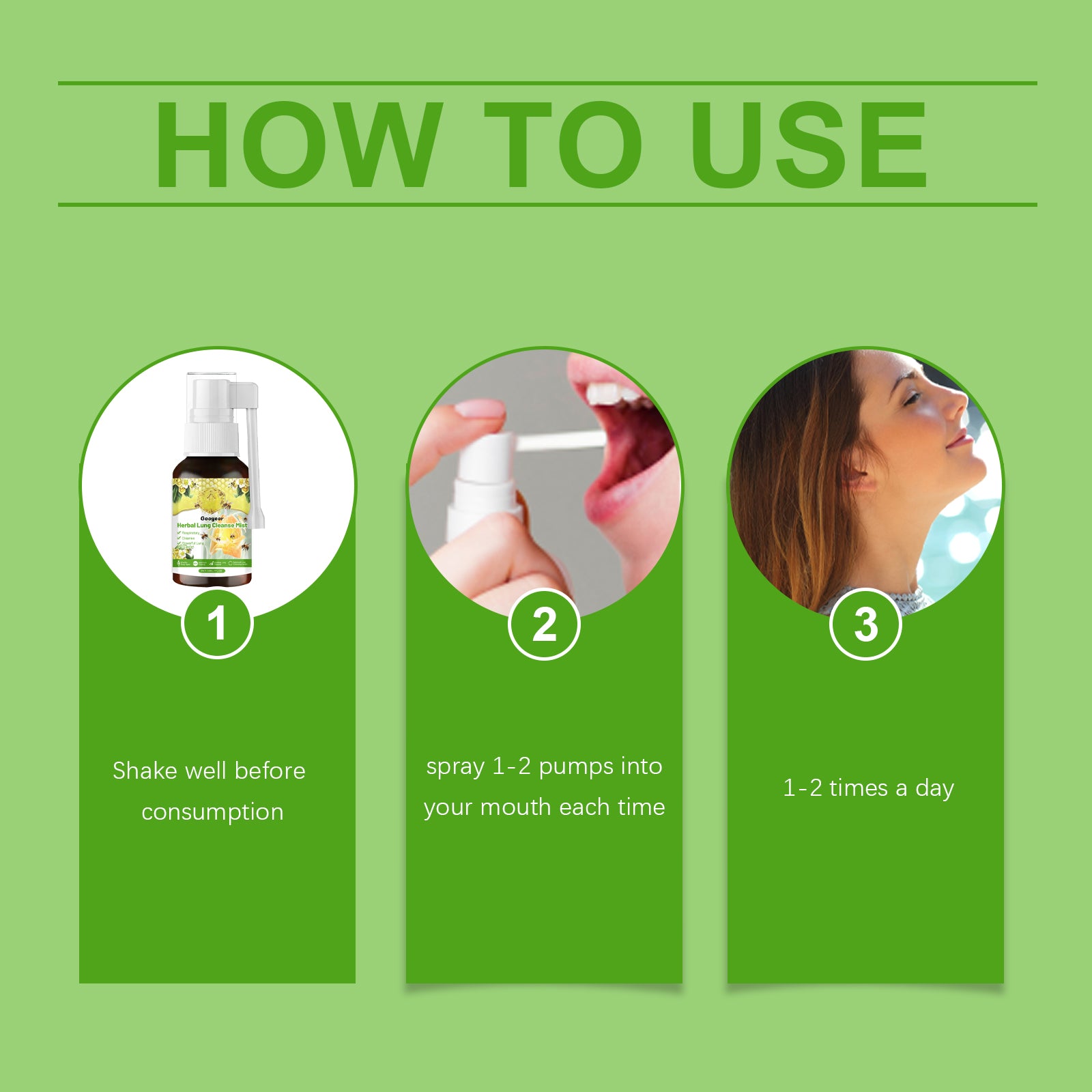Googeer Premium Throat Soothing Spray - Advanced Loquat Respiratory Comfort & Daily Fresh Breath Mist (30ml)
