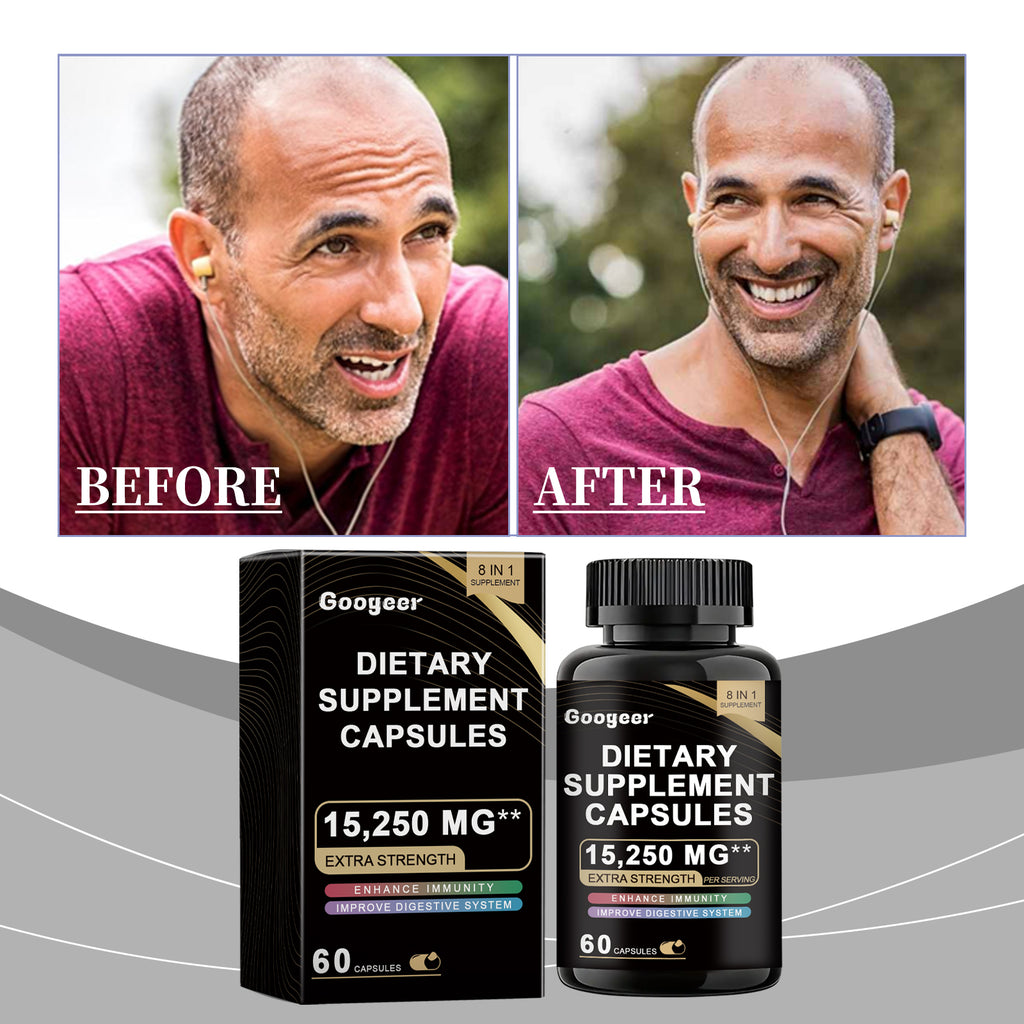Googeer Premium Daily Wellness Capsules - Advanced Vitamin C Antioxidant Shield & Full-Body Vitality Dietary Supplement (60 Veggie Caps)