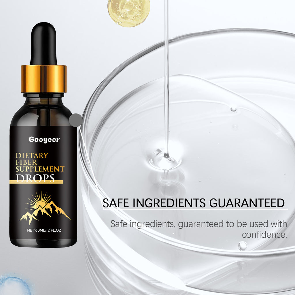 Googeer Premium Dietary Fiber Drops - Fast-Absorbing Mint Liquid Fiber Supplement for Metabolic Support & Daily Energy (30ml)