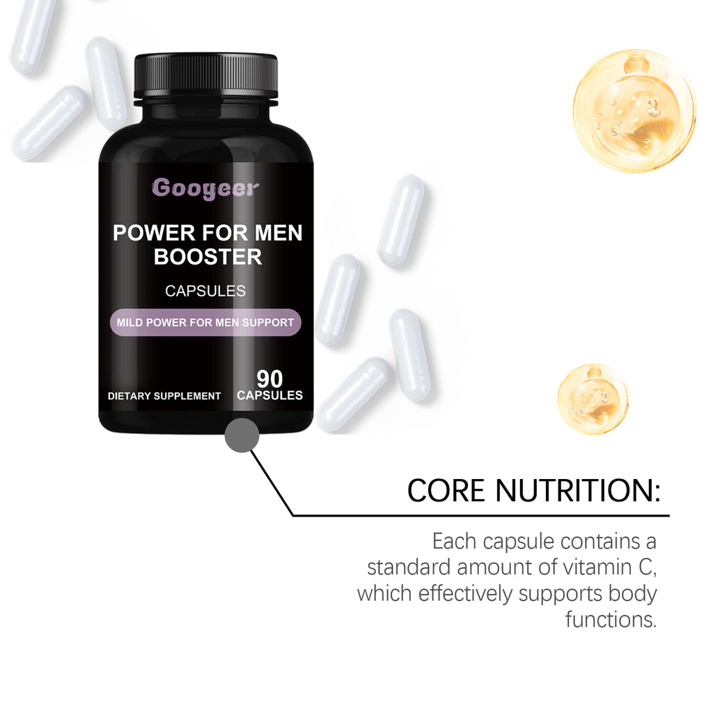 Googeer 膳食补充胶囊 男子力量增强胶囊身体治疗