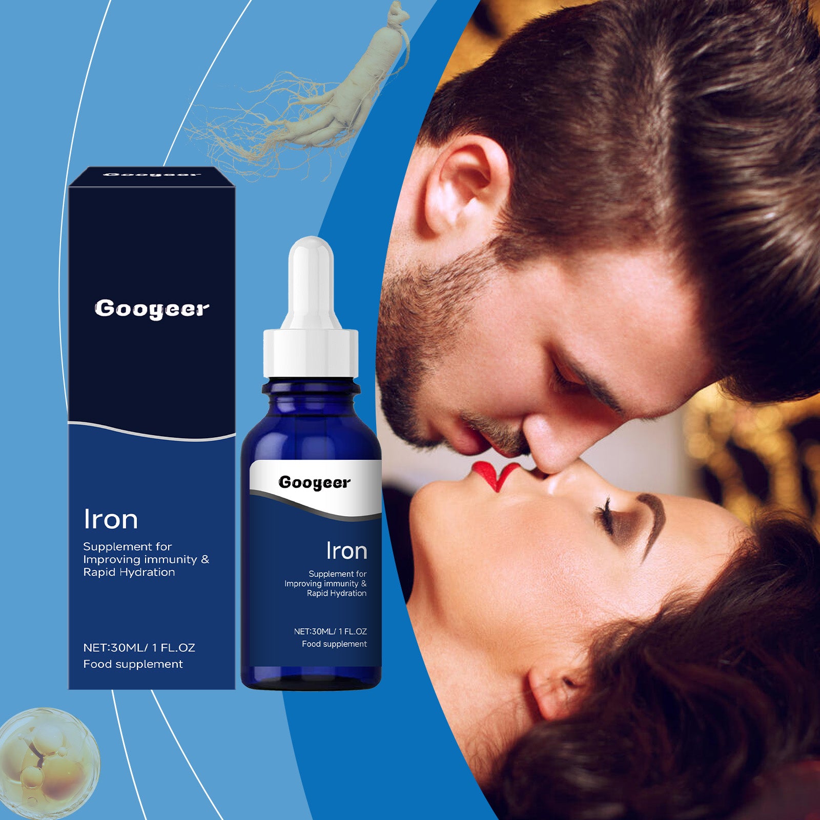 Googeer 男士增强活力补充剂 增强前列腺功能改善肾脏功能增强免疫力