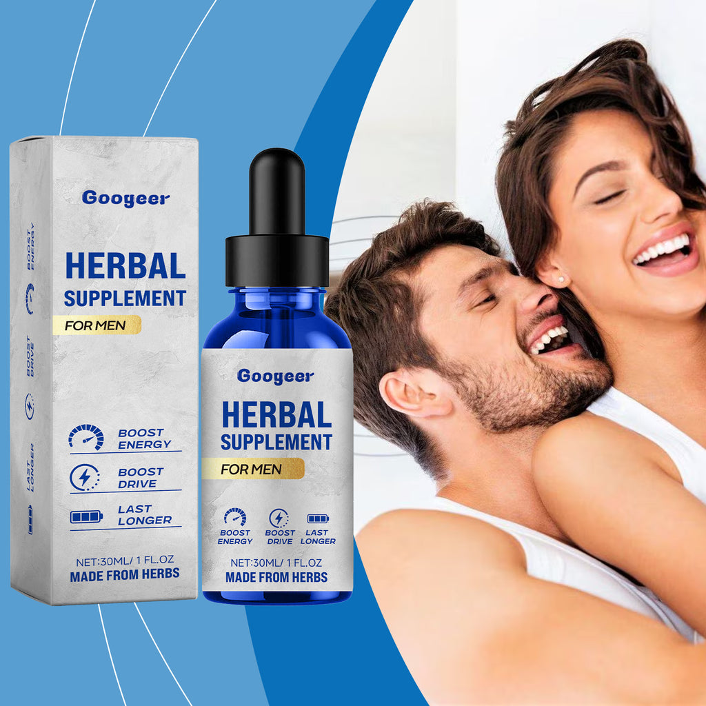 Googeer Men's Energy Drops - Vitamin B1 & Herbal Fast-Absorbing Stamina Booster