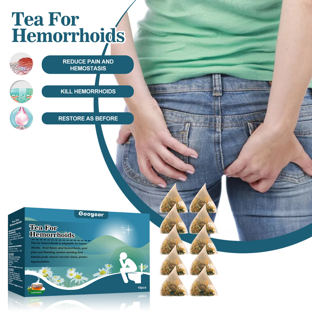 Googeer Herbal Hemorrhoid Relief Tea - Anti-Swelling & Soothing Anal Comfort Bags