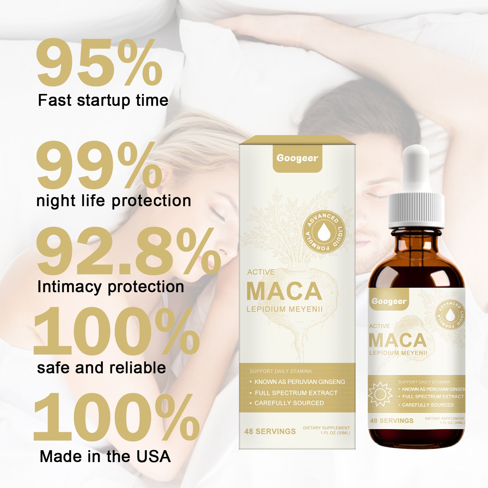 Googeer Active Maca Drops 男性增强滴剂 强健身体补充活力体力