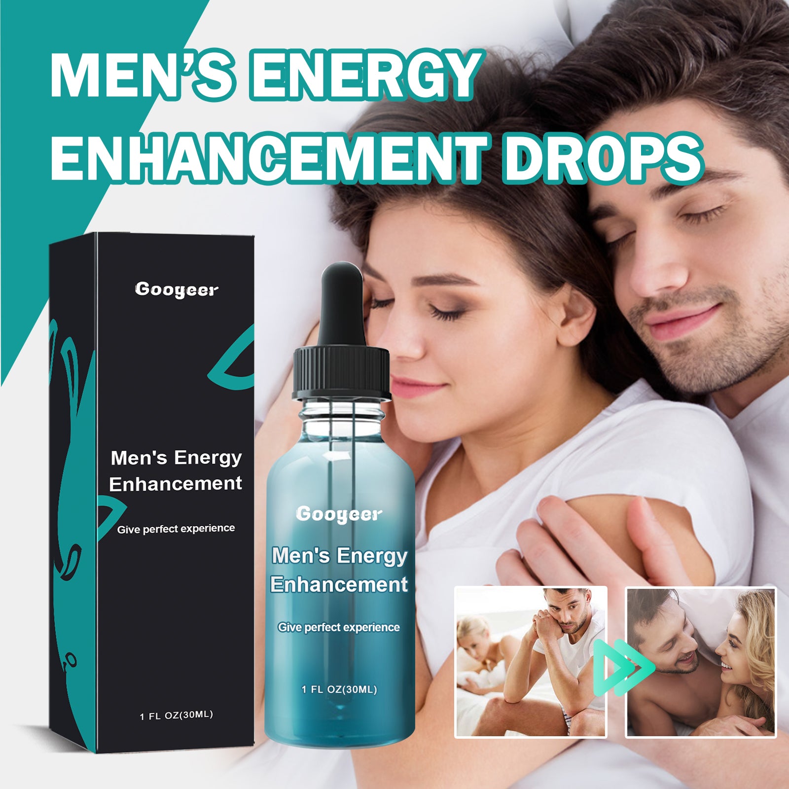 Googeer 男士能量增强补充剂 缓解压力焕发身体活力能量增强补充剂