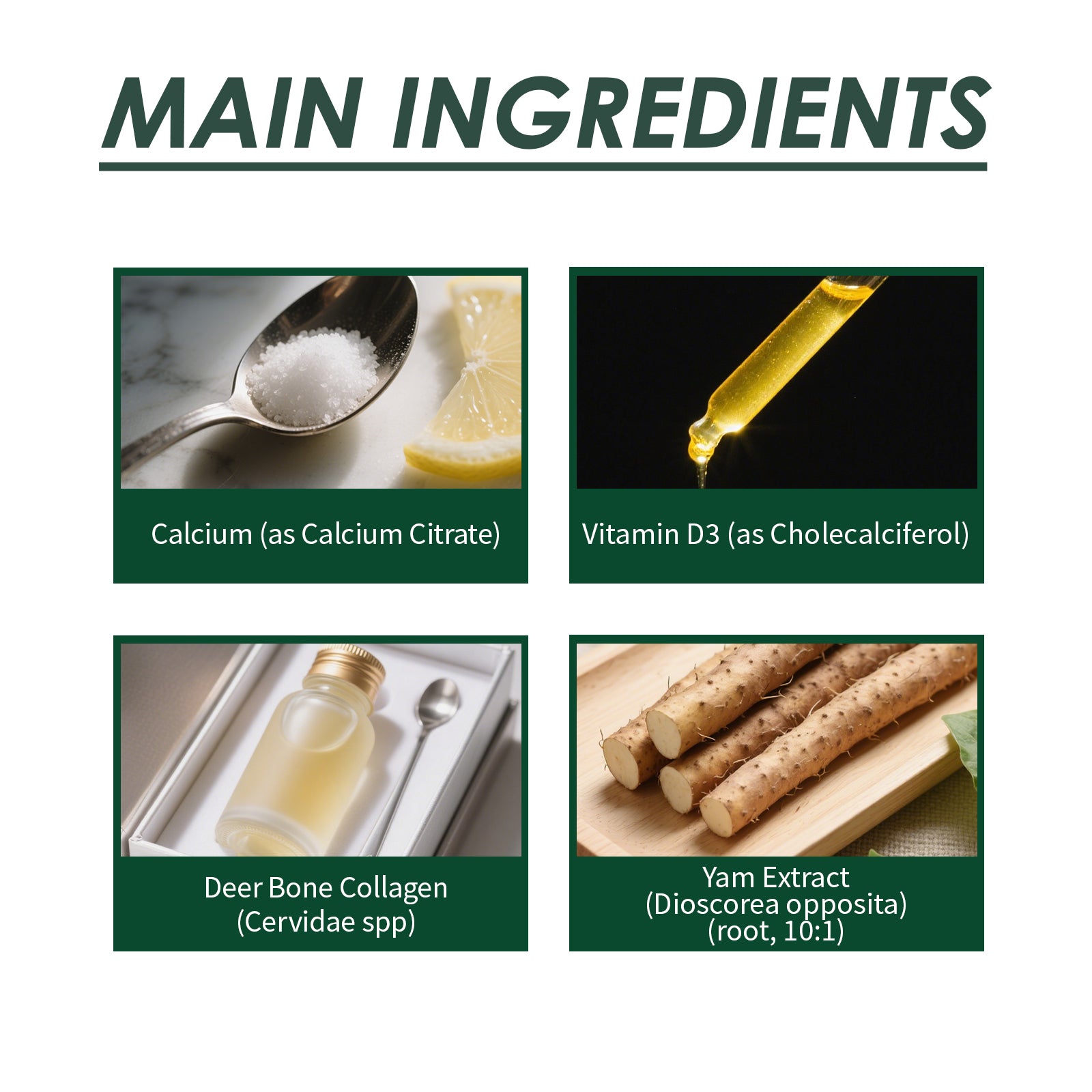 GOOGEER Liquid Calcium & Vitamin D3 Drops - High-Absorption Bone Density & Growth Support